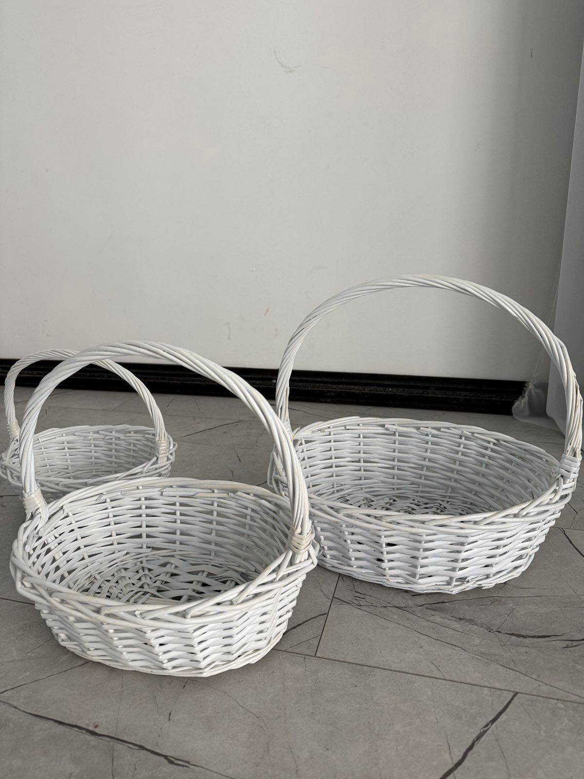 Кошници елипса бели к-т 3 бр