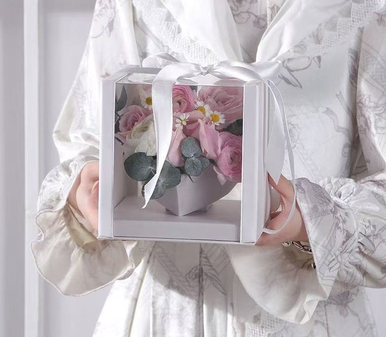 Кутия за цветя квадрат