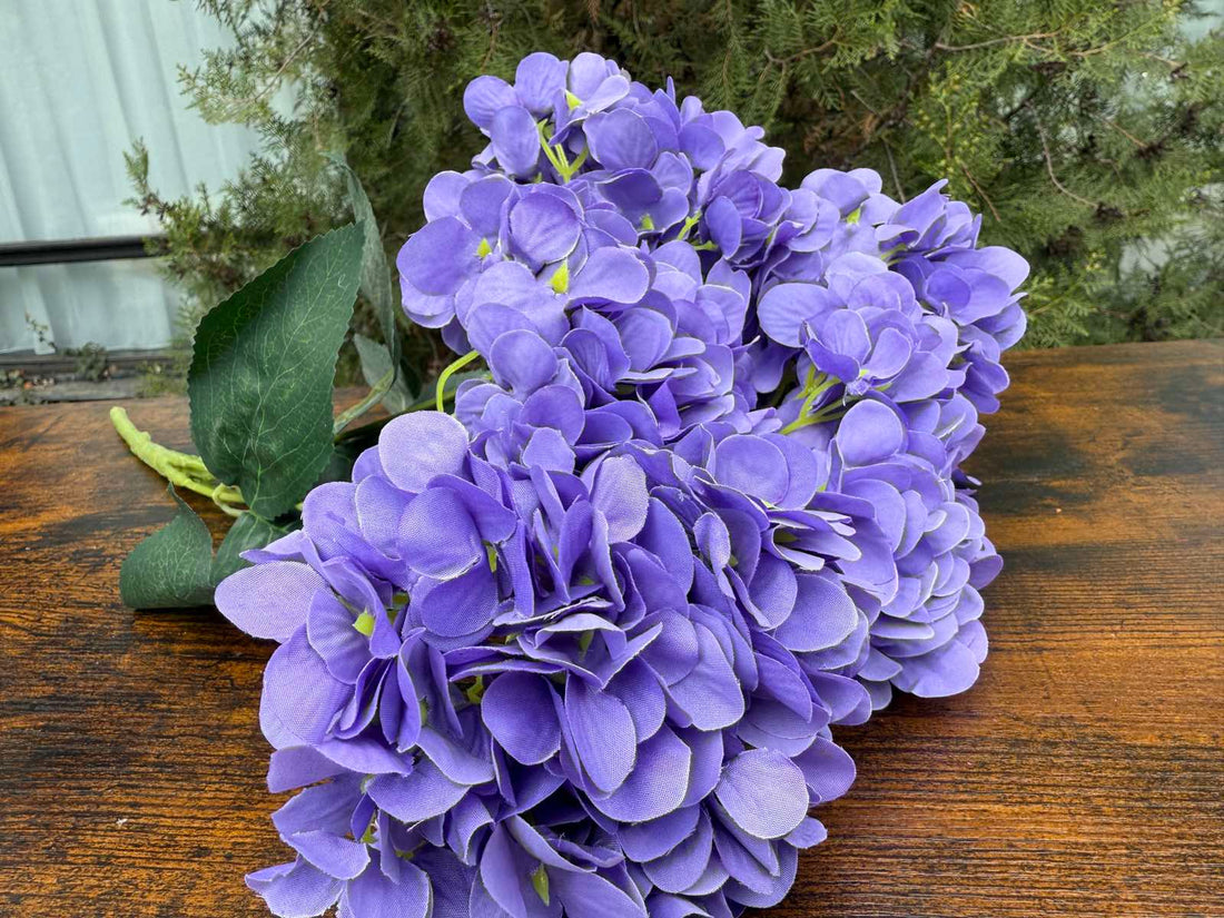 Букет ярка хортензия лилава