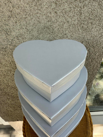 Кутия сърце 4 в 1 сребро