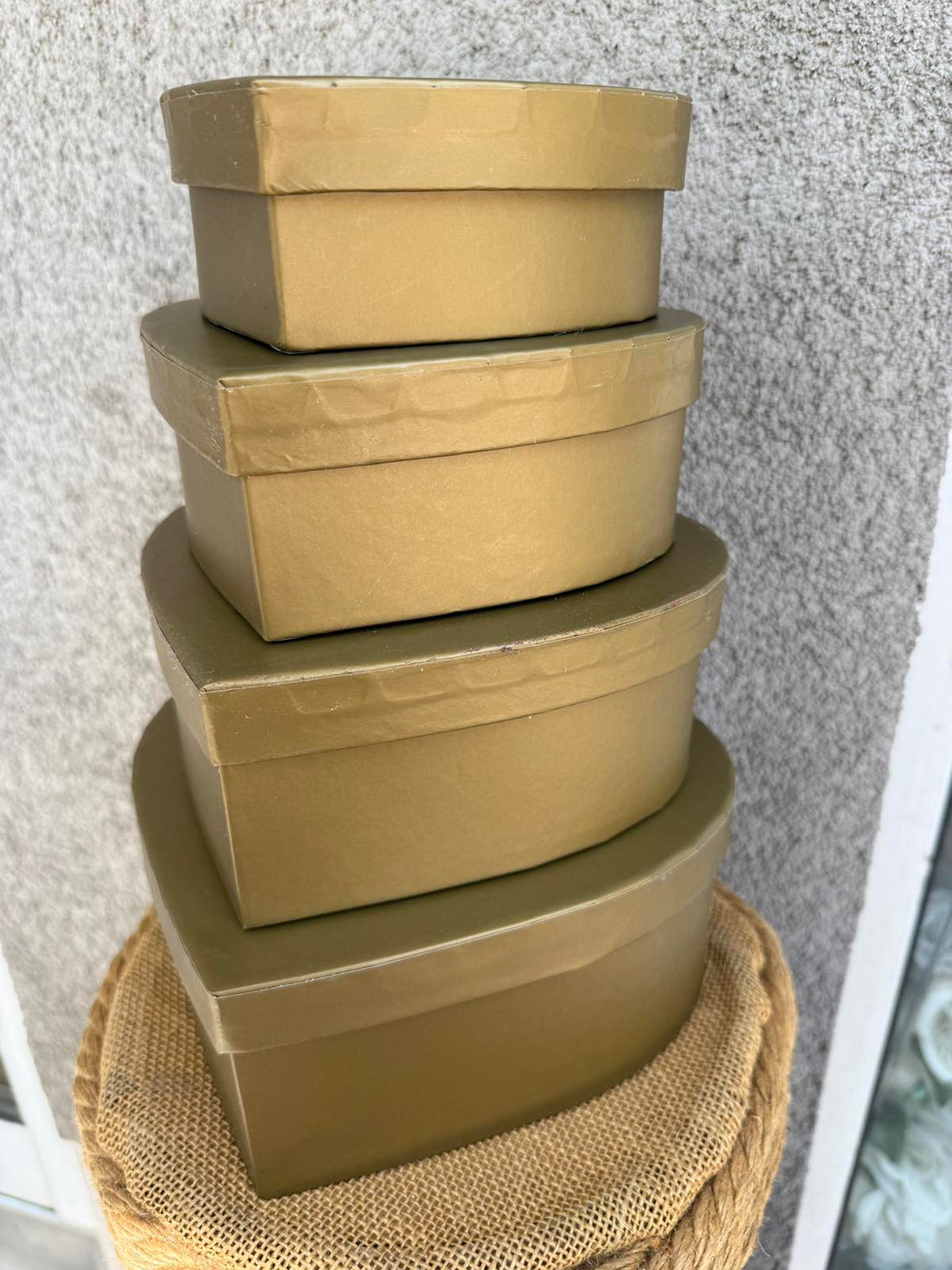 Кутия сърце 4 в 1 злато