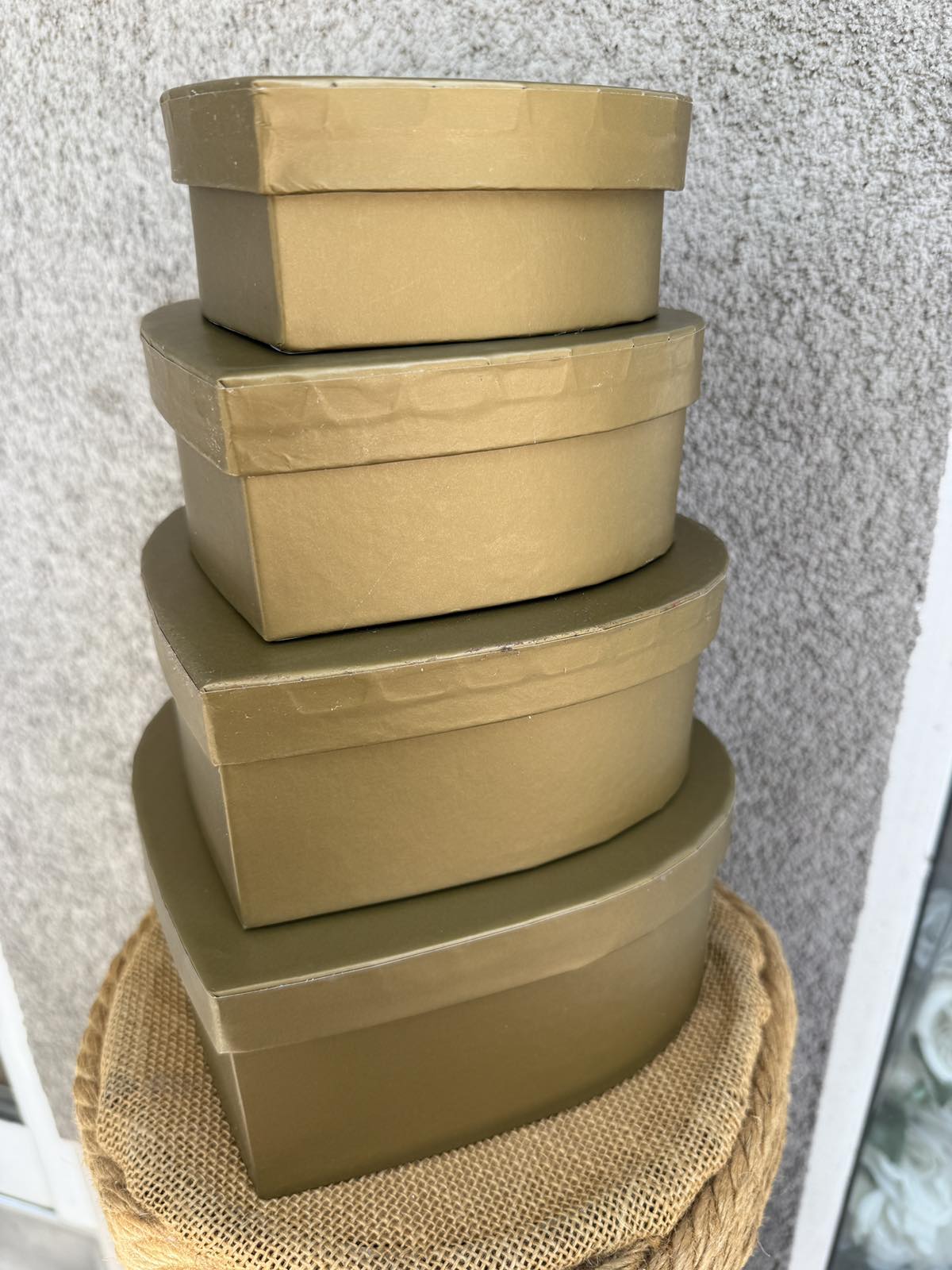 Кутия сърце 4 в 1 злато