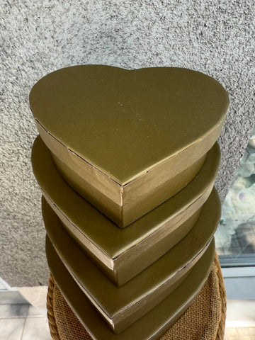 Кутия сърце 4 в 1 злато