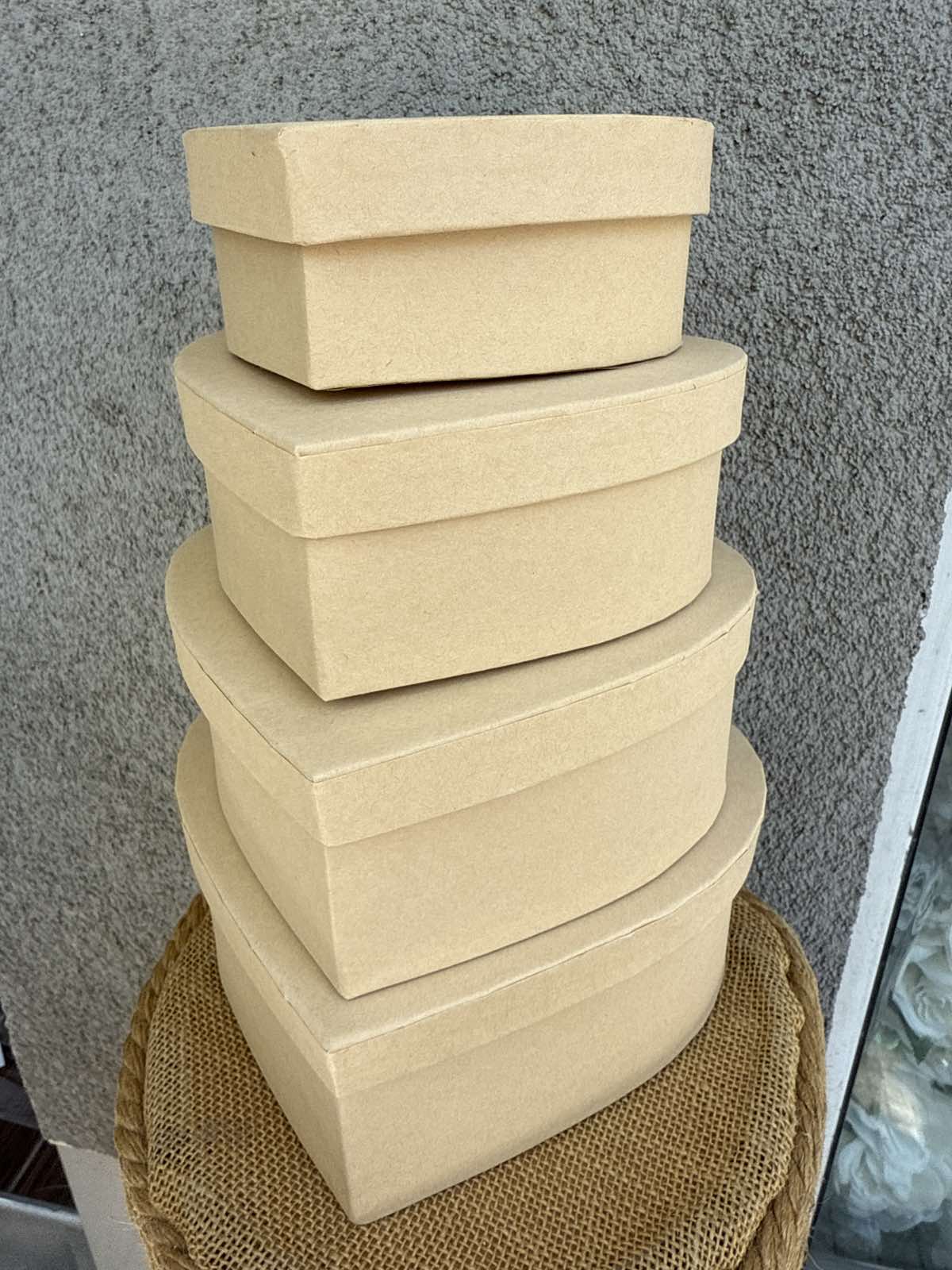 Кутия сърце 4 в 1 бежава