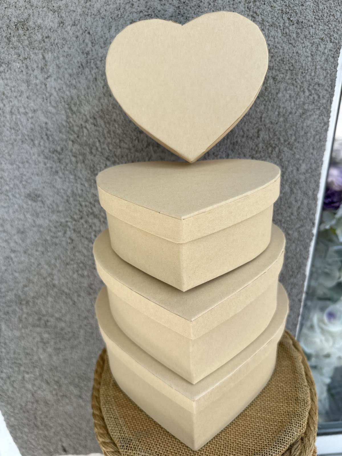 Кутия сърце 4 в 1 бежава