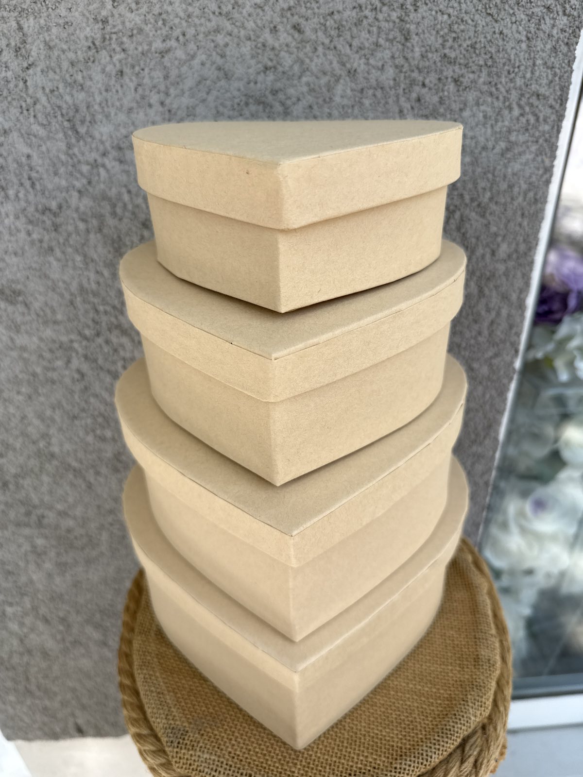 Кутия сърце 4 в 1 бежава