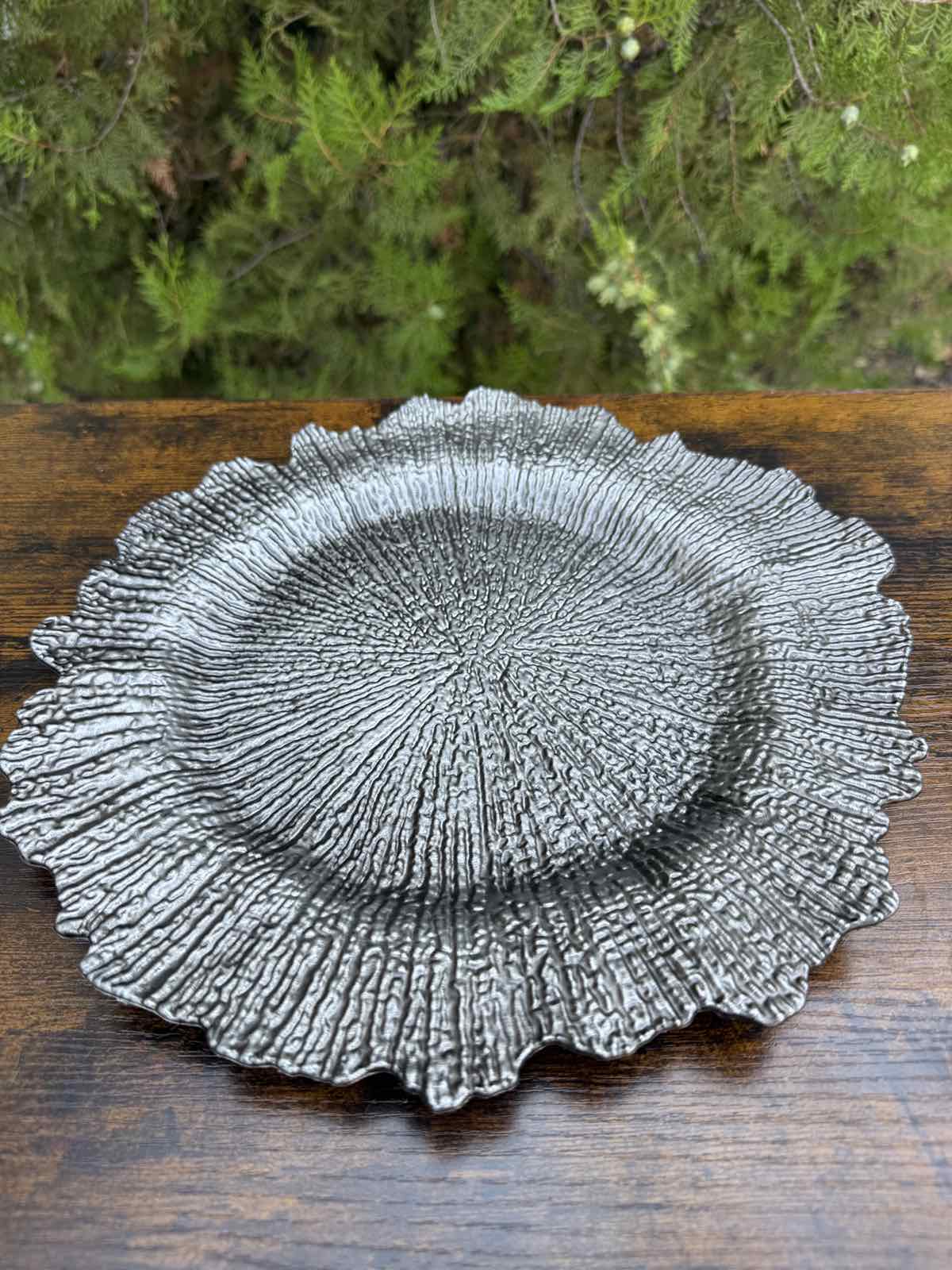 Акрилна чиния слънце графит