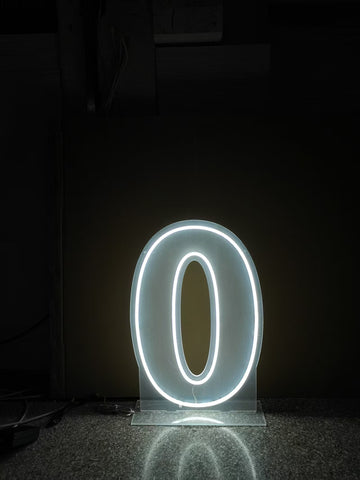 Светещи цифри прозрачни