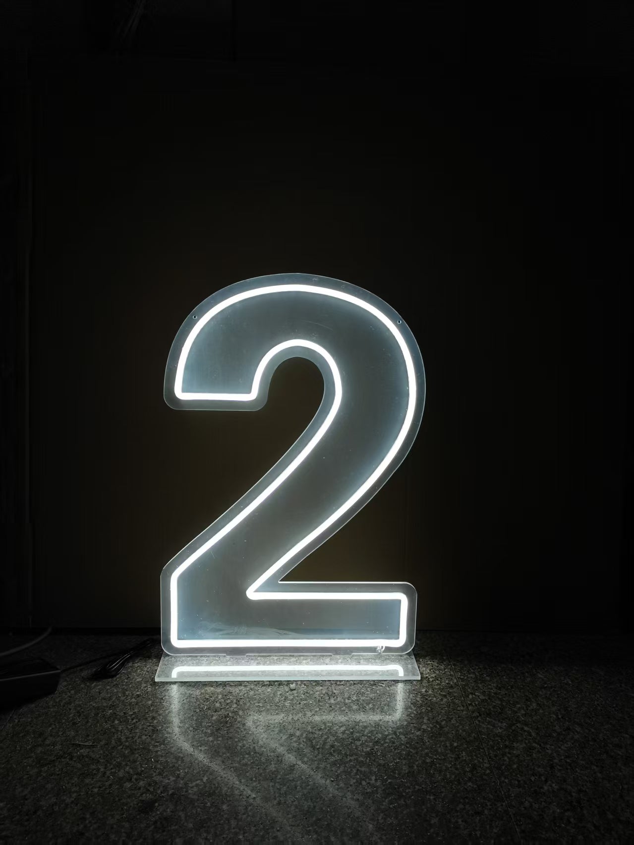 Светещи цифри прозрачни