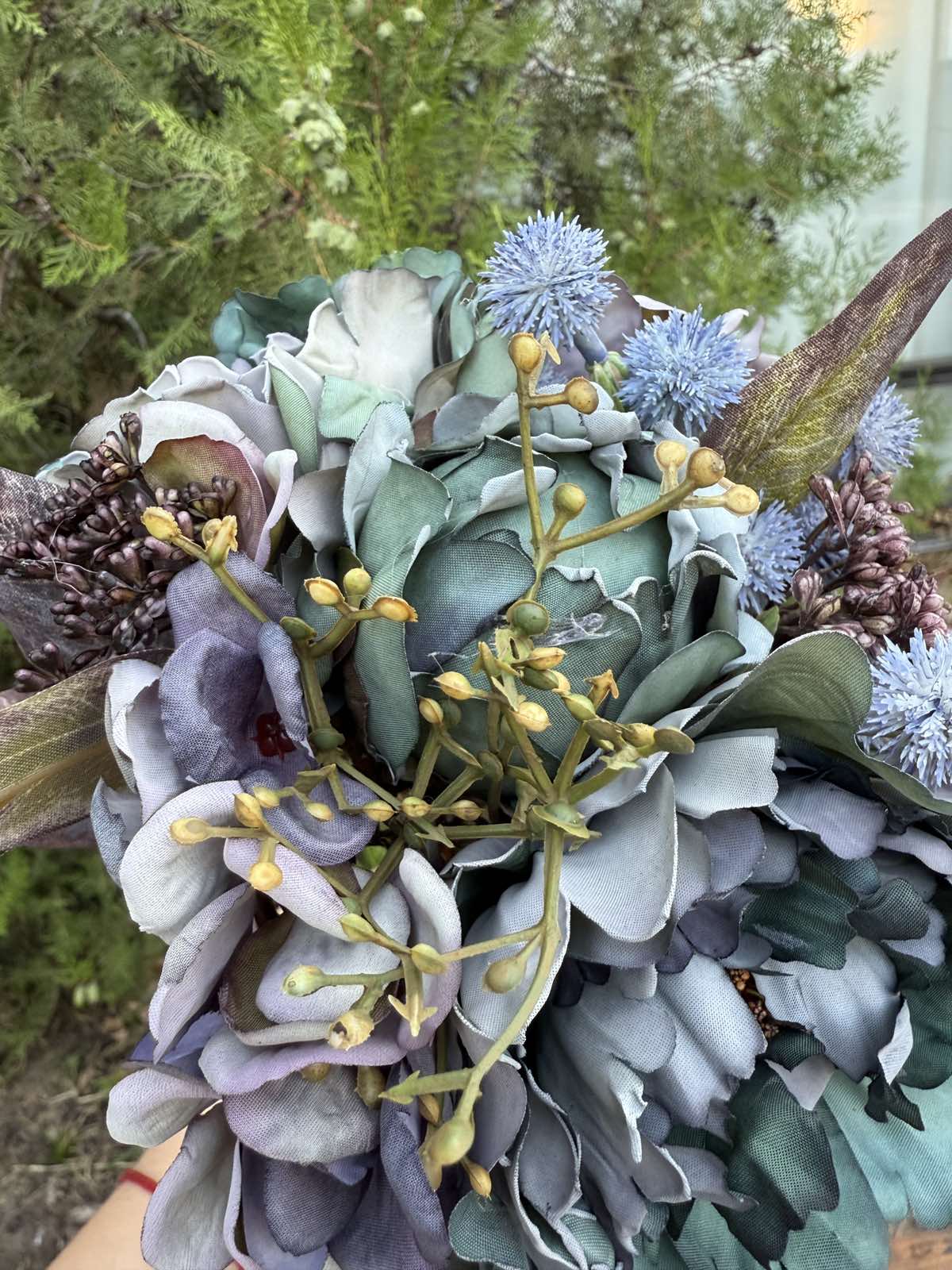 Букет с далии и роза