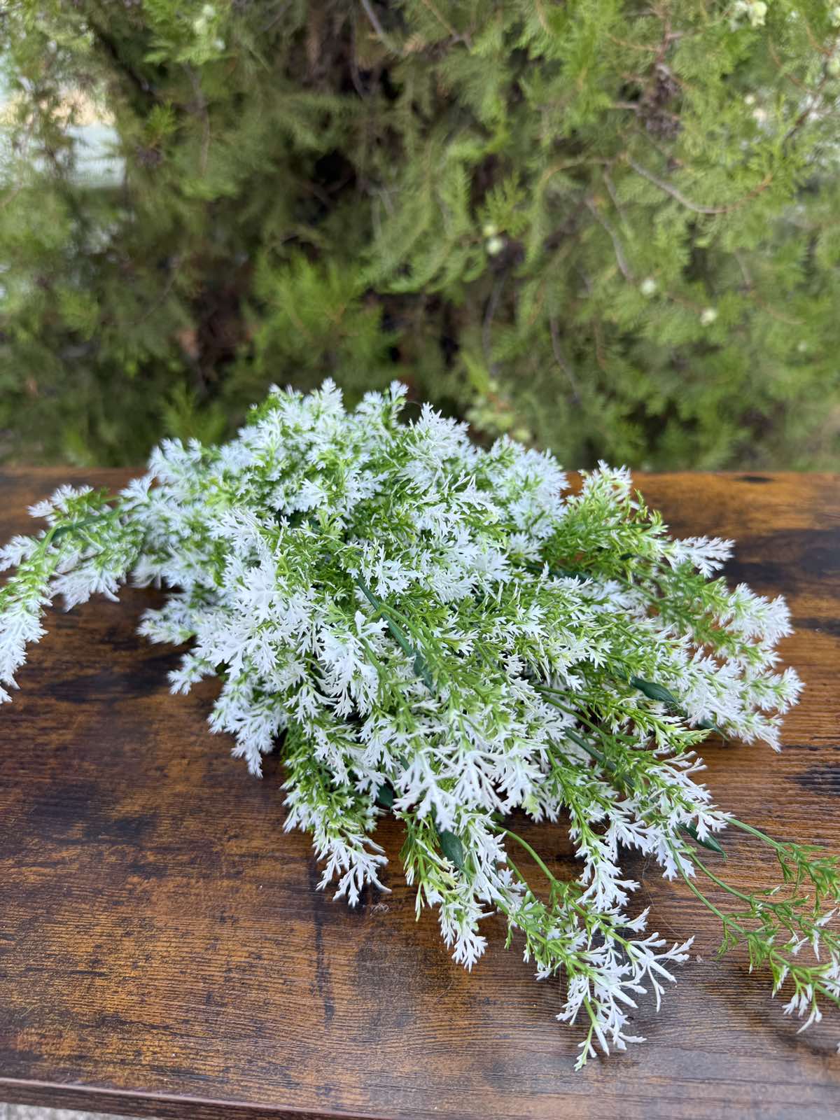 Зеленина с бели листенца