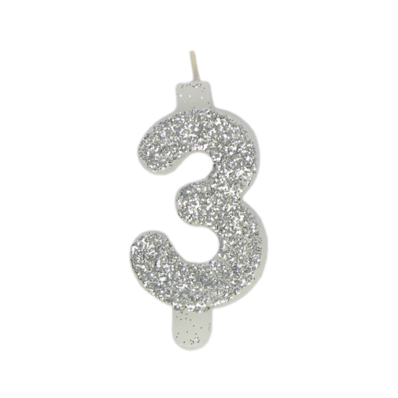 Сребърни свещи цифри