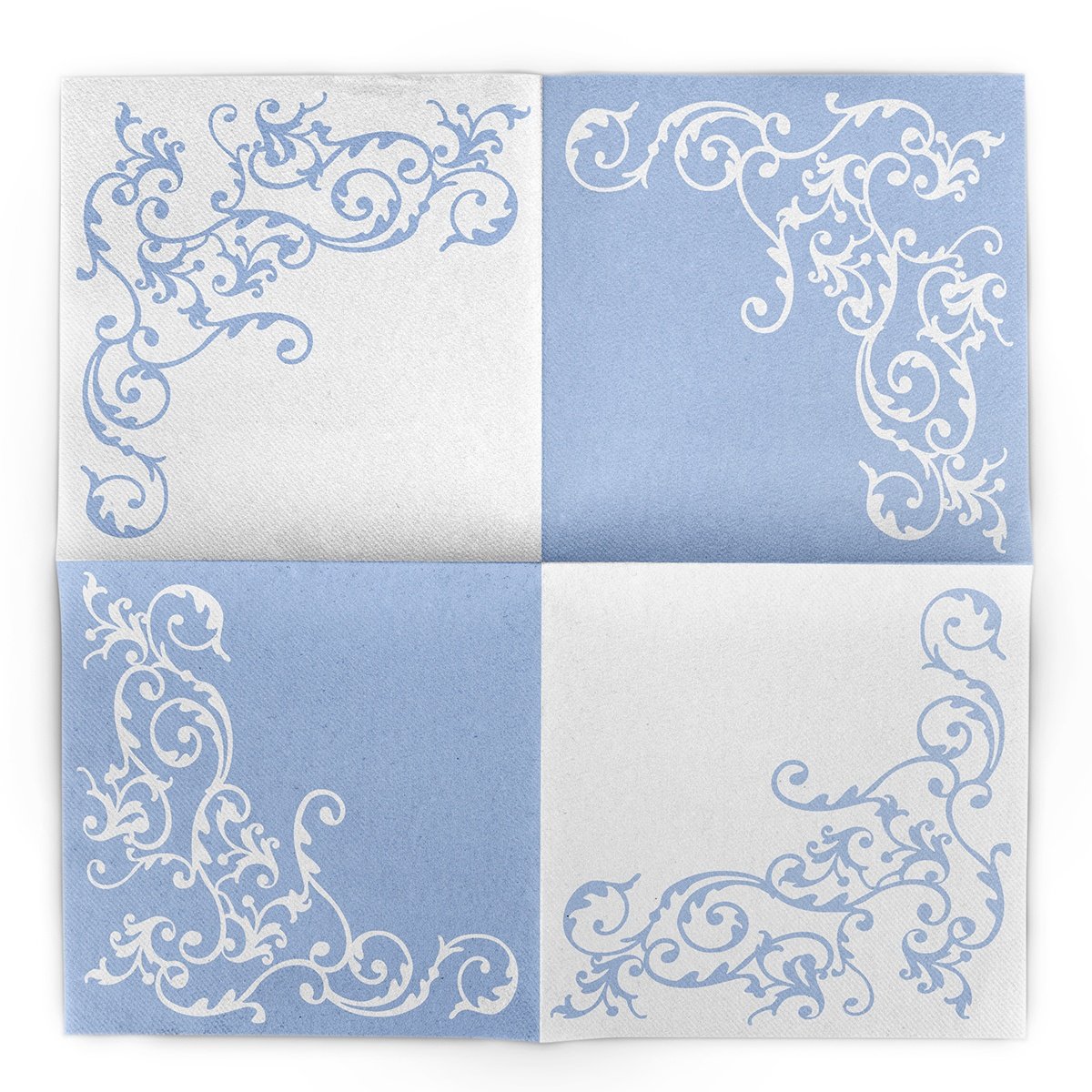 Салфетки mank pomp-pastel blue-white