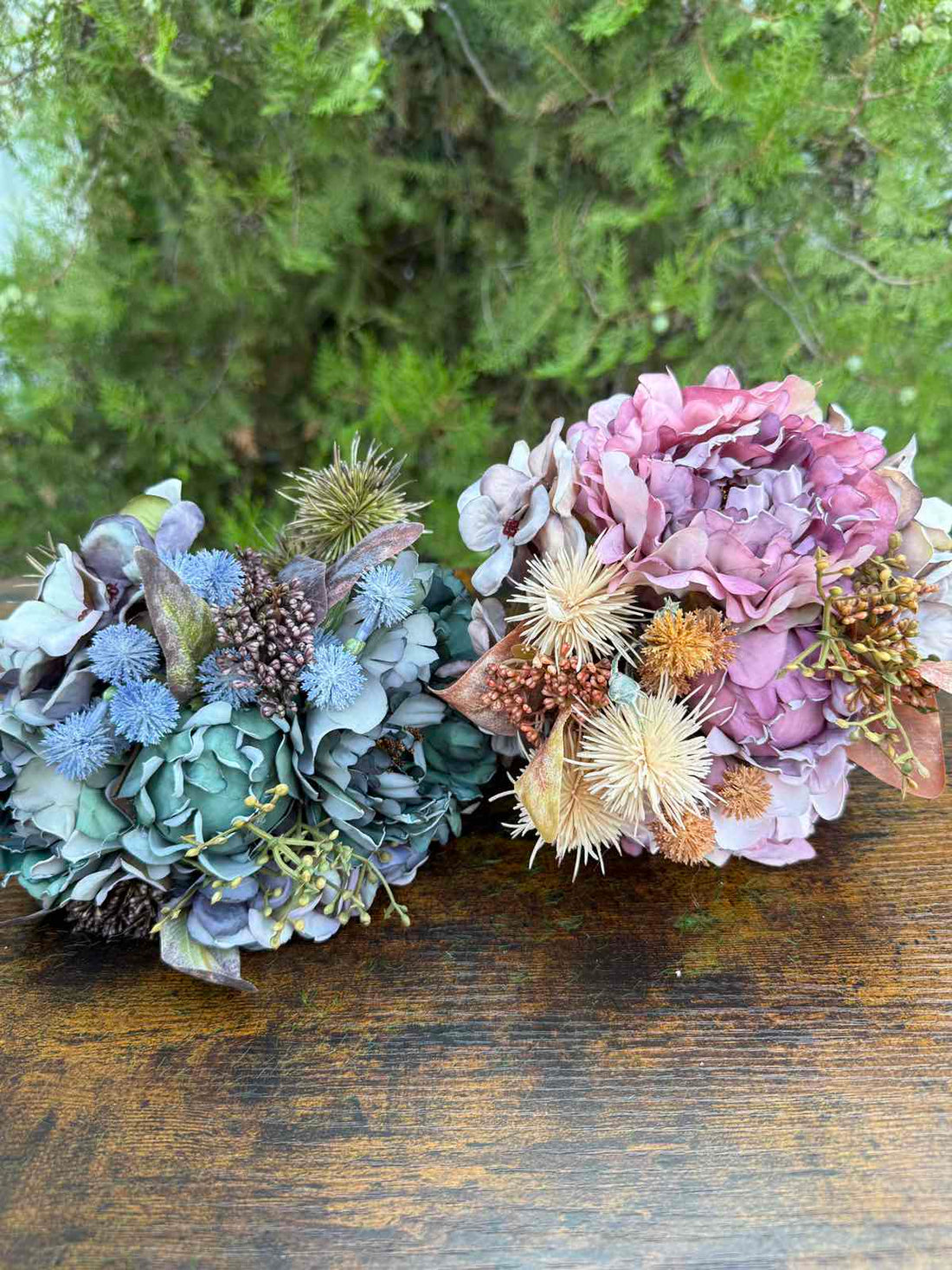 Букет с далии и роза