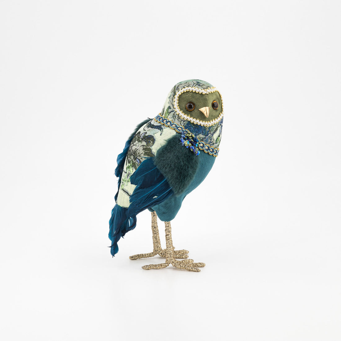 Декоративен бухал син