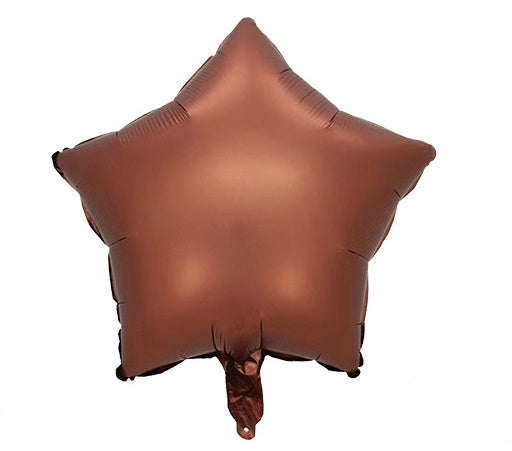 Балон звезда шоколад карамел крем