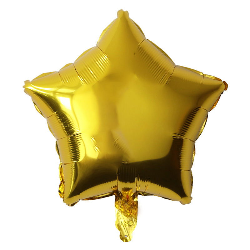 Фолиев балон звезда 5 инча-10 бр