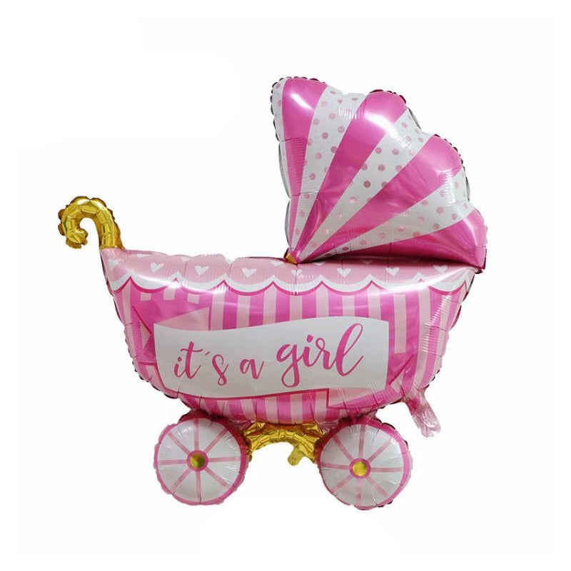 Балон синя бебешка количка 3 р-ра