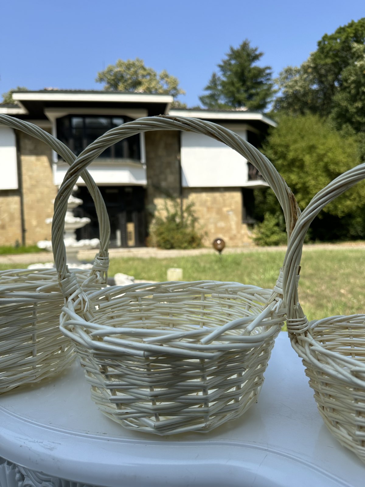 Ратанови кошници кръг комплект 3 бр.