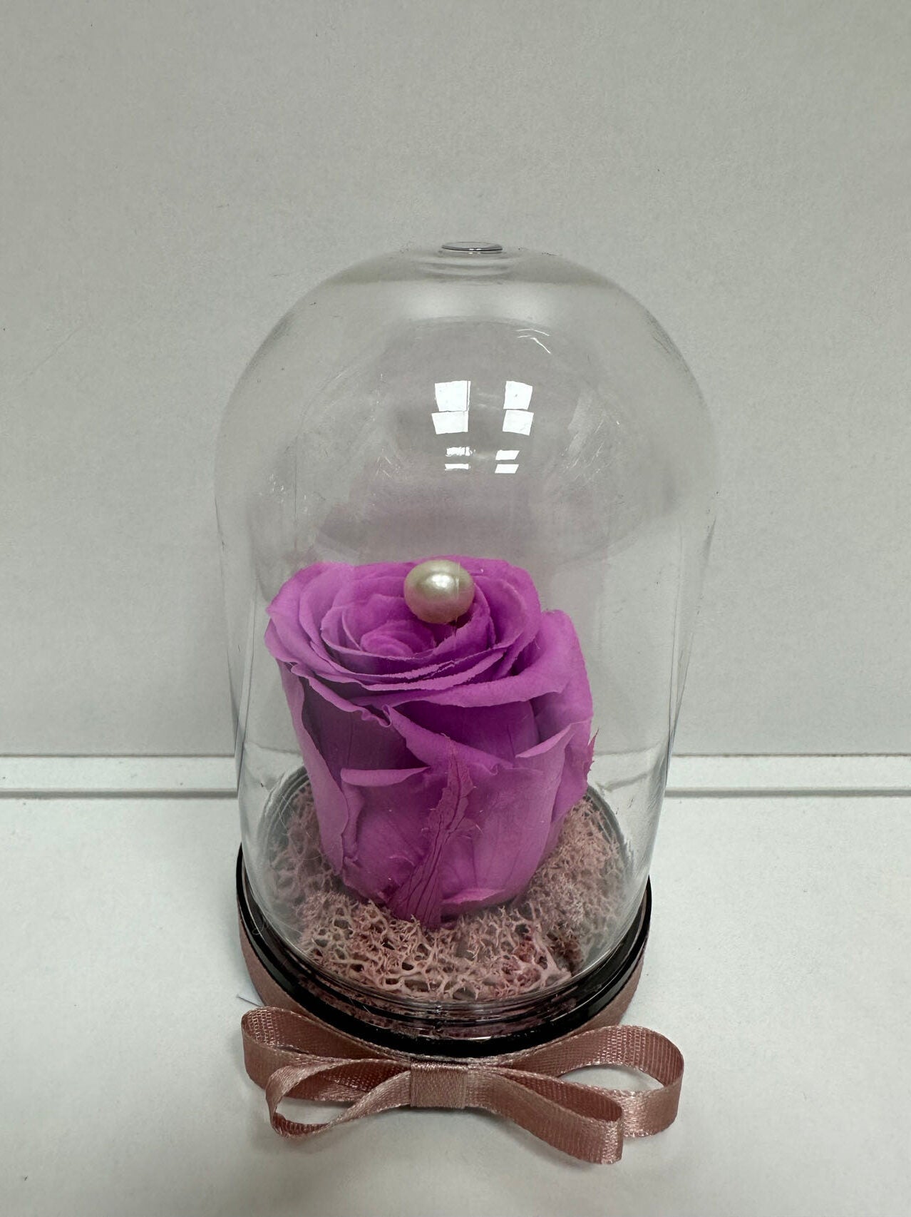 Вечна роза в мини купол