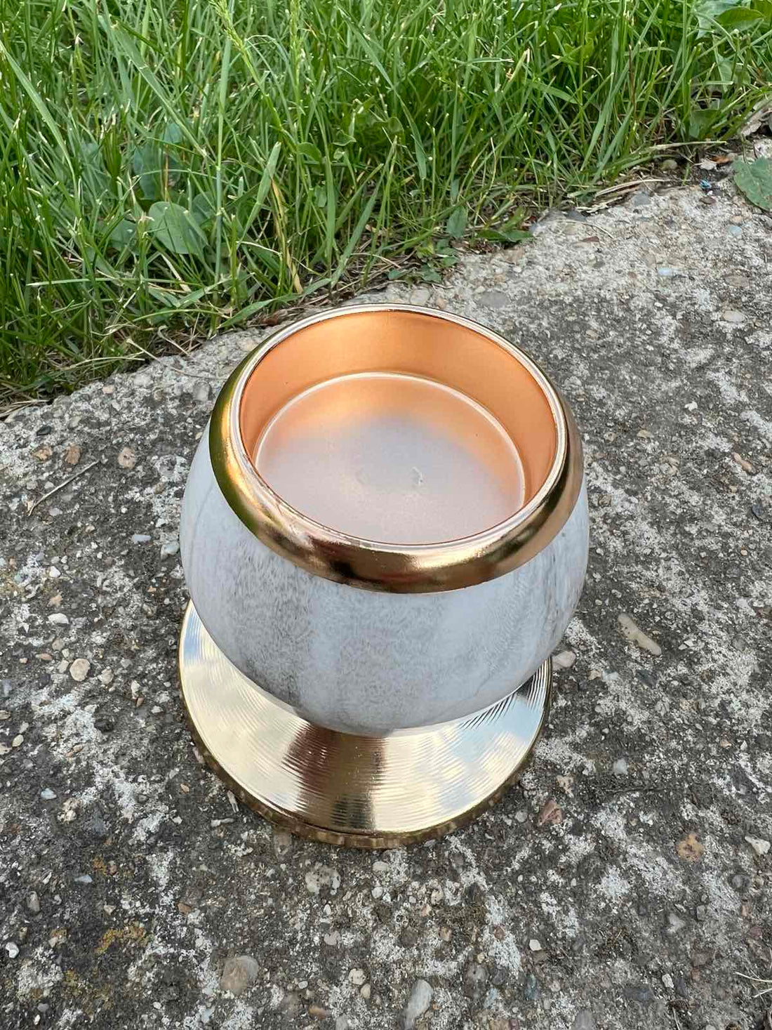 Мраморен свещник 10 см