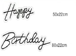 Светещ надпис happy birthday