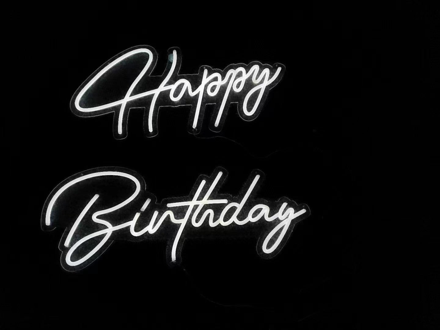 Светещ надпис happy birthday 2