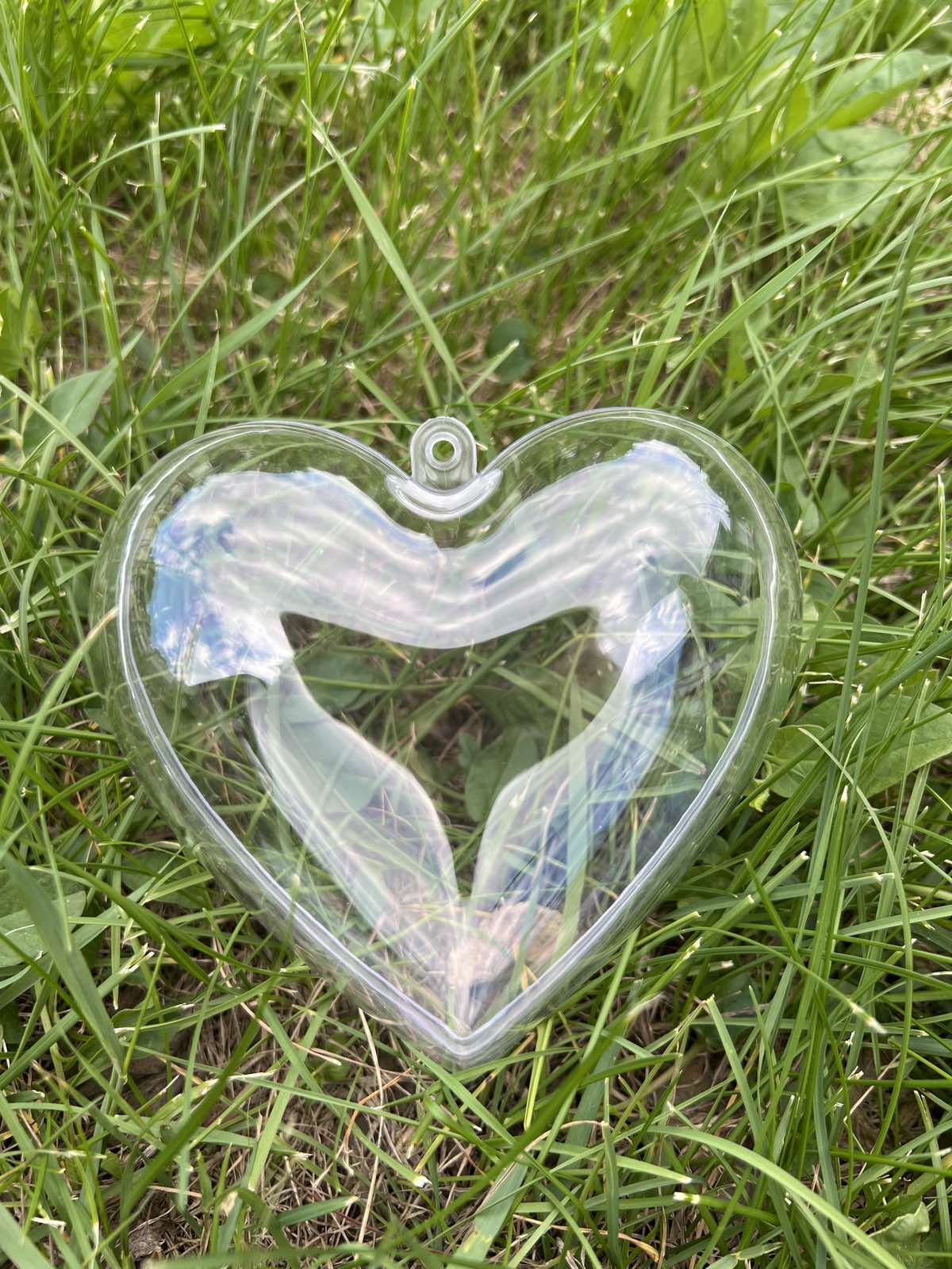 Прозрачно сърце 12 см