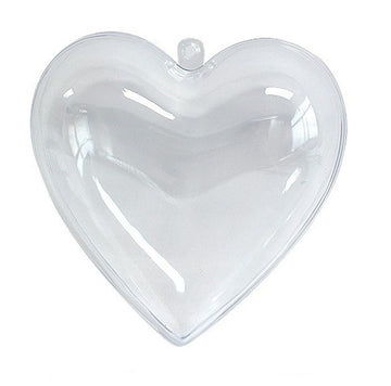Прозрачно сърце 12 см