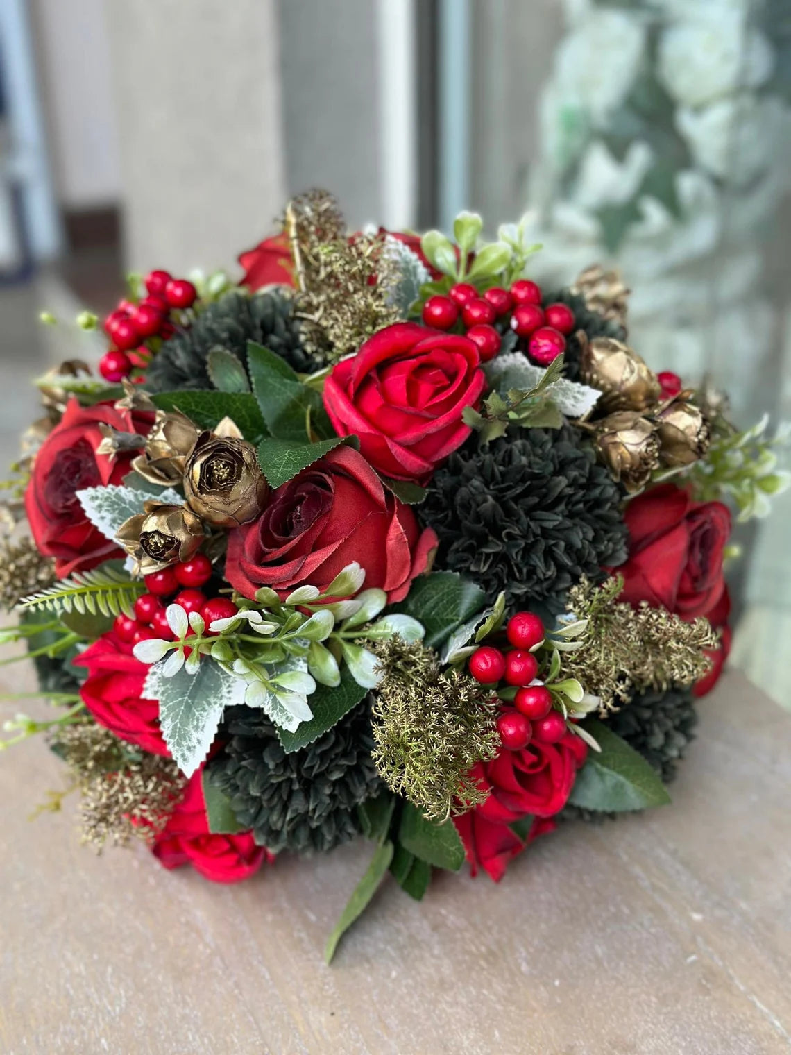 Аранжировка коледна топка