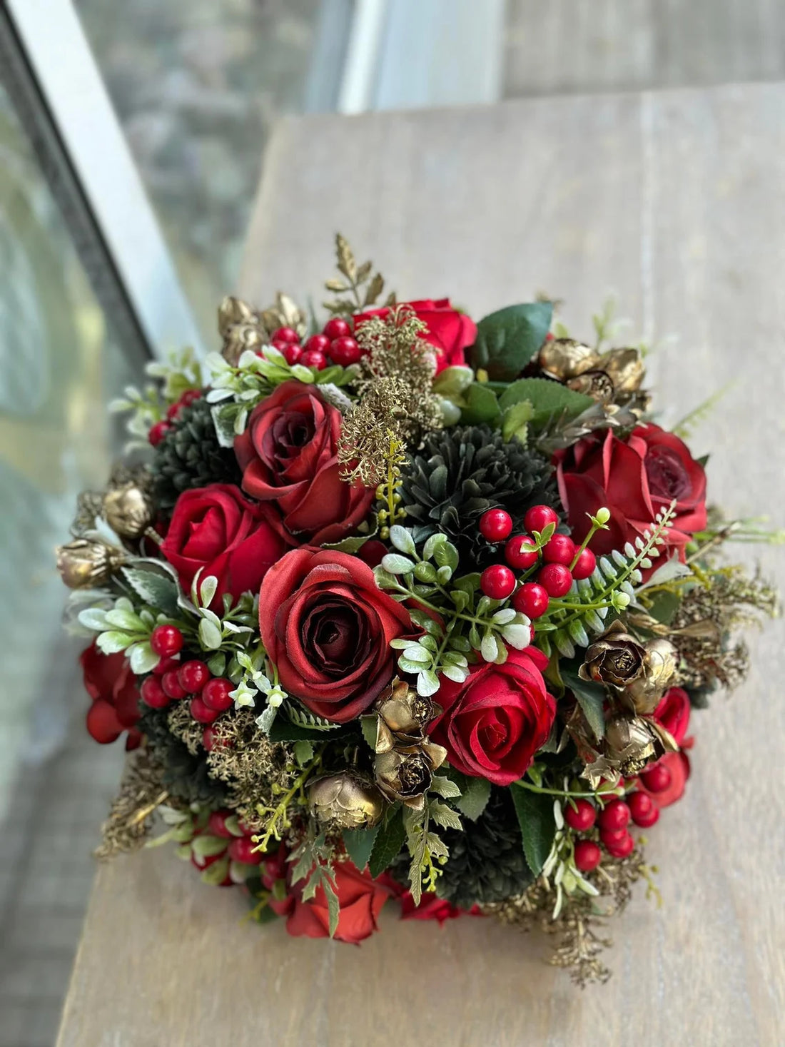 Аранжировка коледна топка