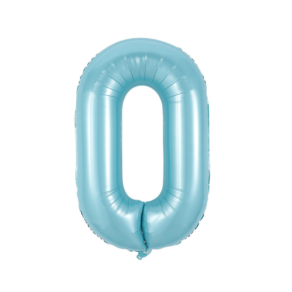 Фолиева цифра пастел.синьо