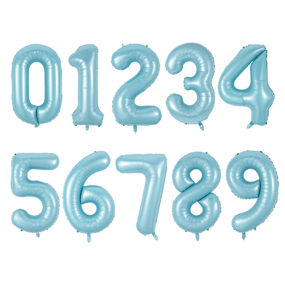 Фолиева цифра пастел.синьо