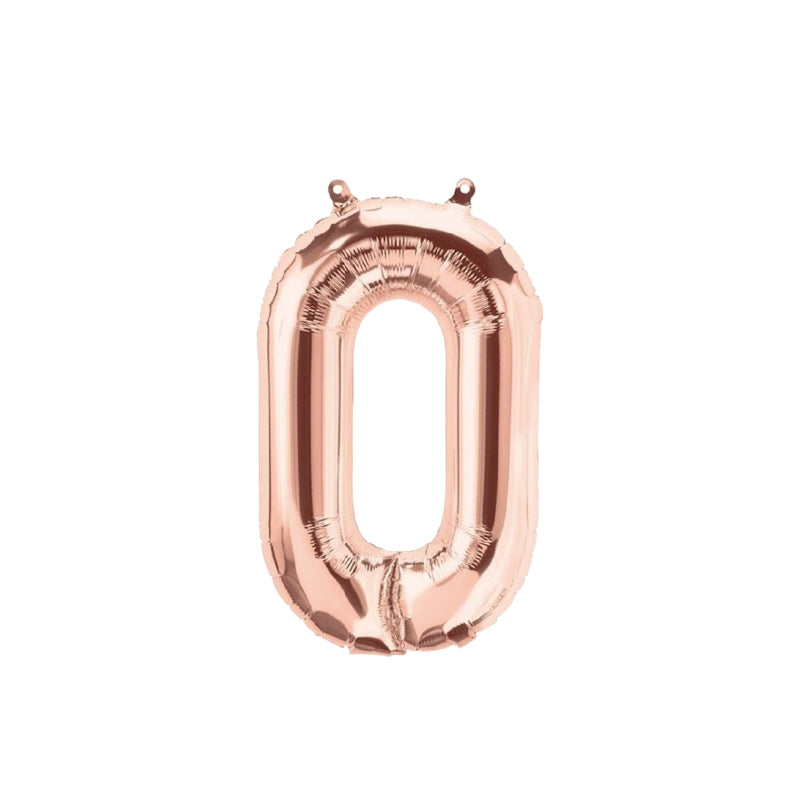 Фолиева цифра розово злато