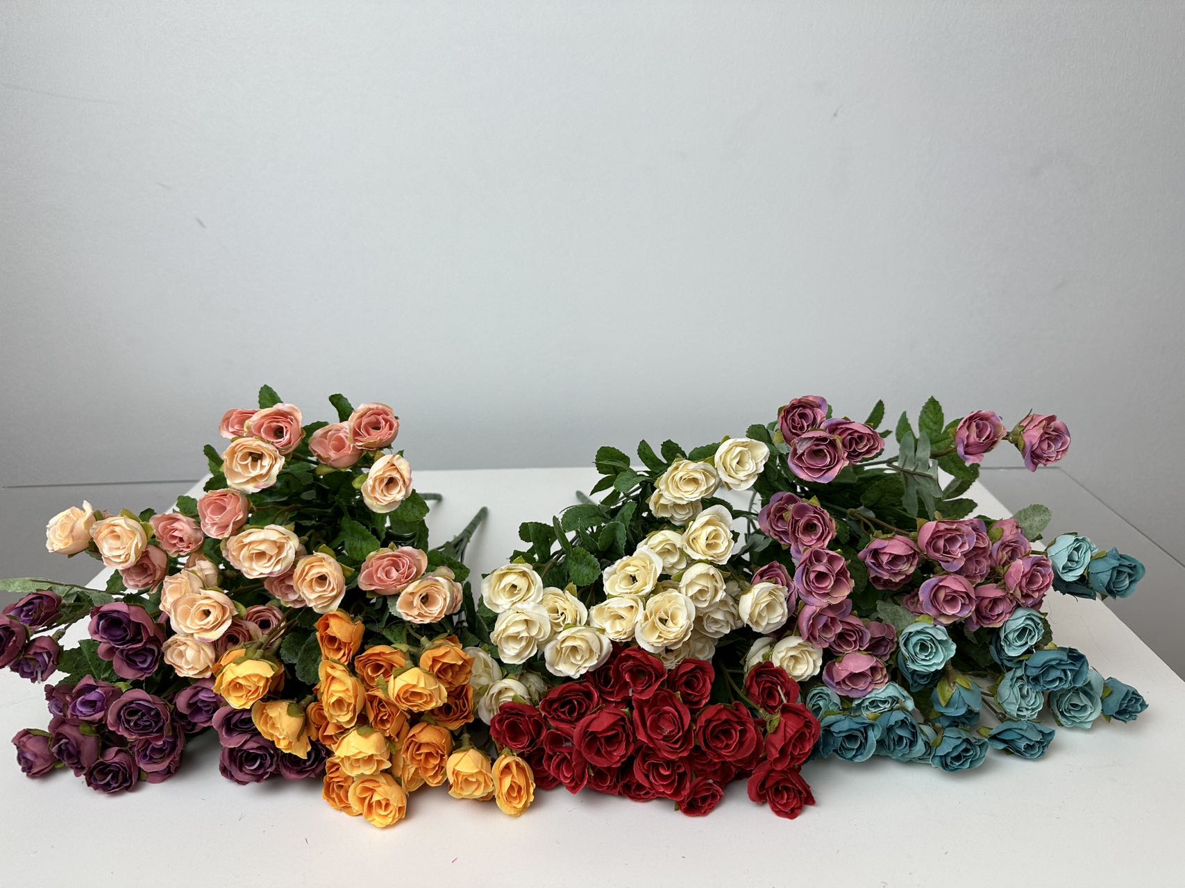 Мини спрей роза праскова