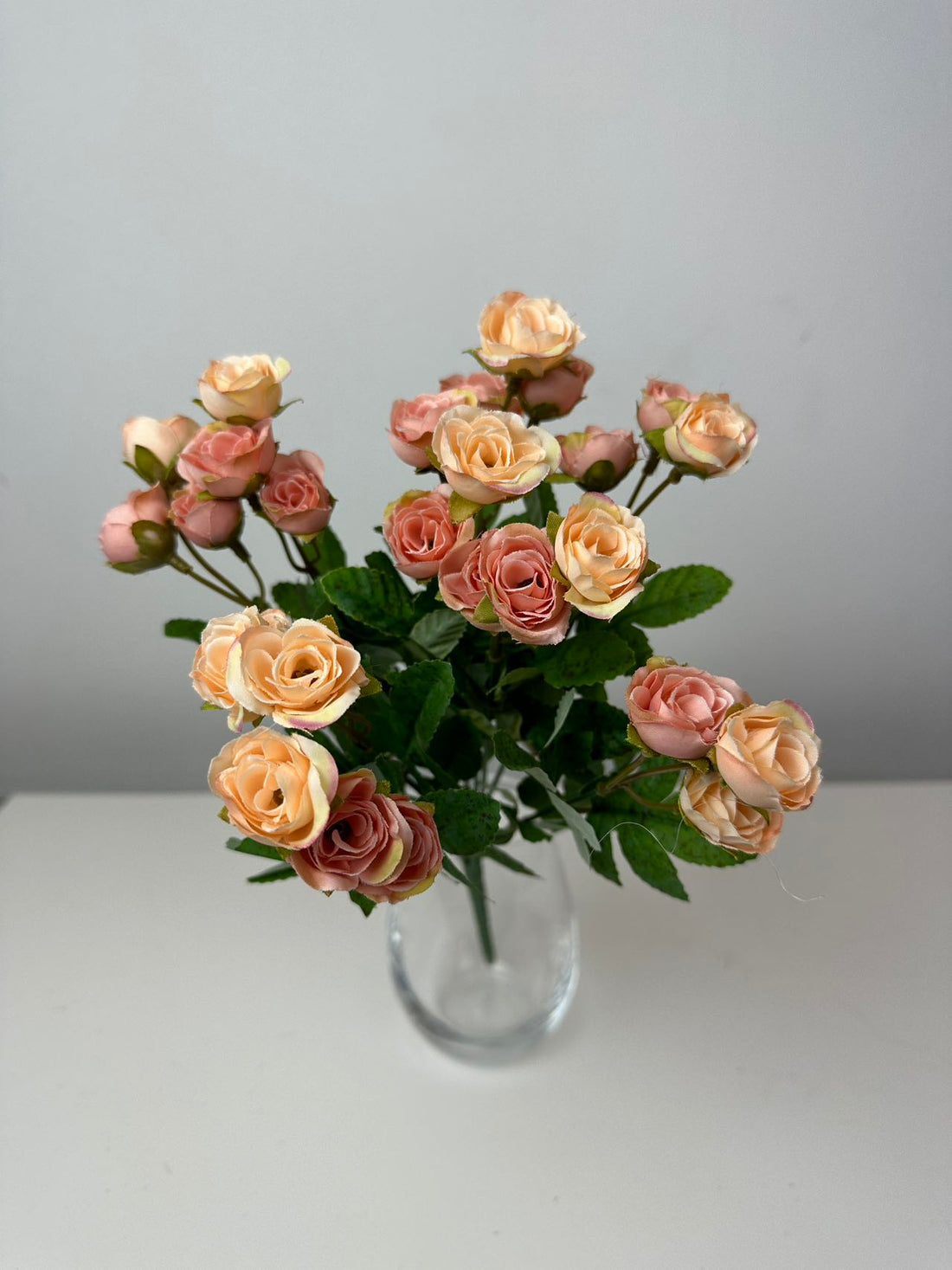 Мини спрей роза праскова