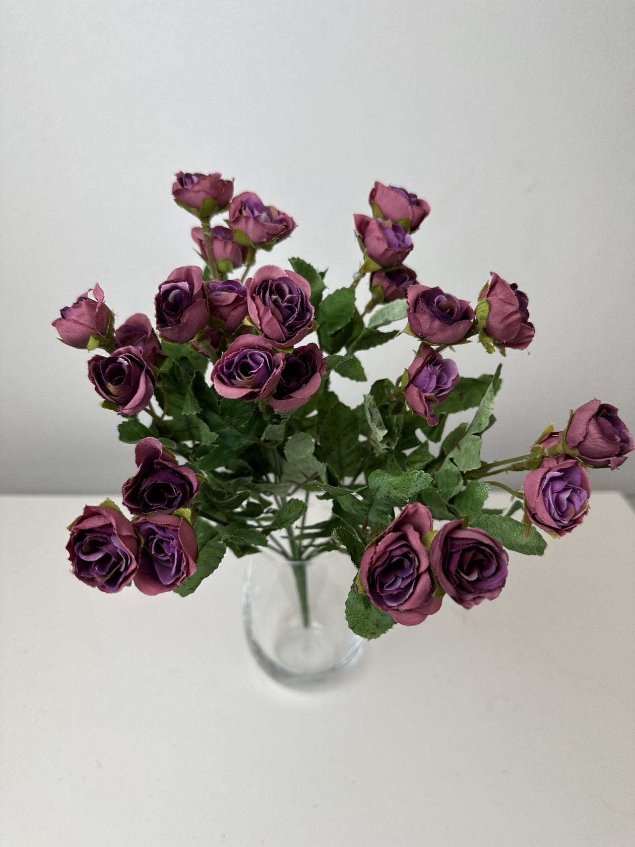 Мини спрей роза тъмнолилава