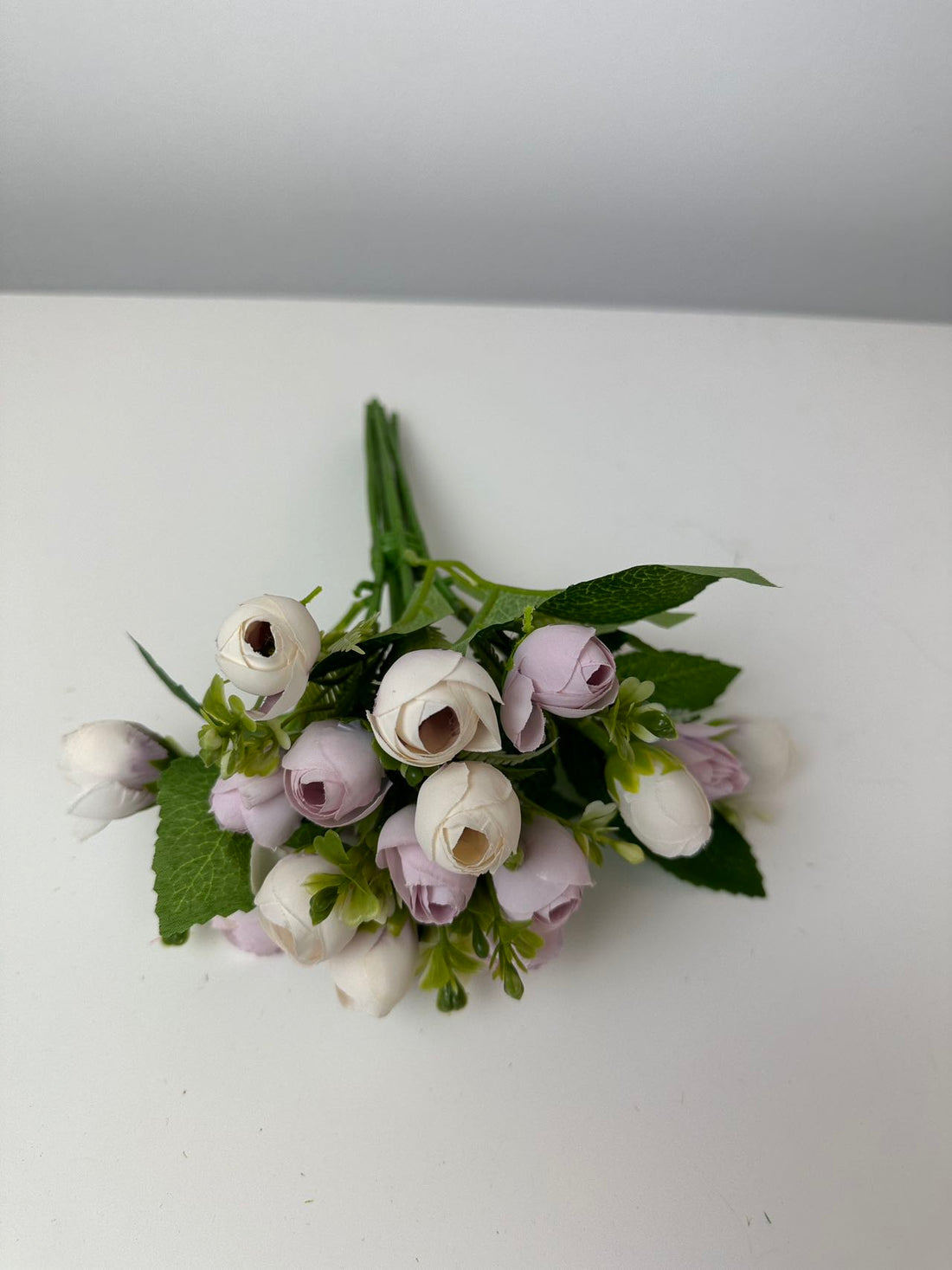 Изкуствени мини божури букет лилаво