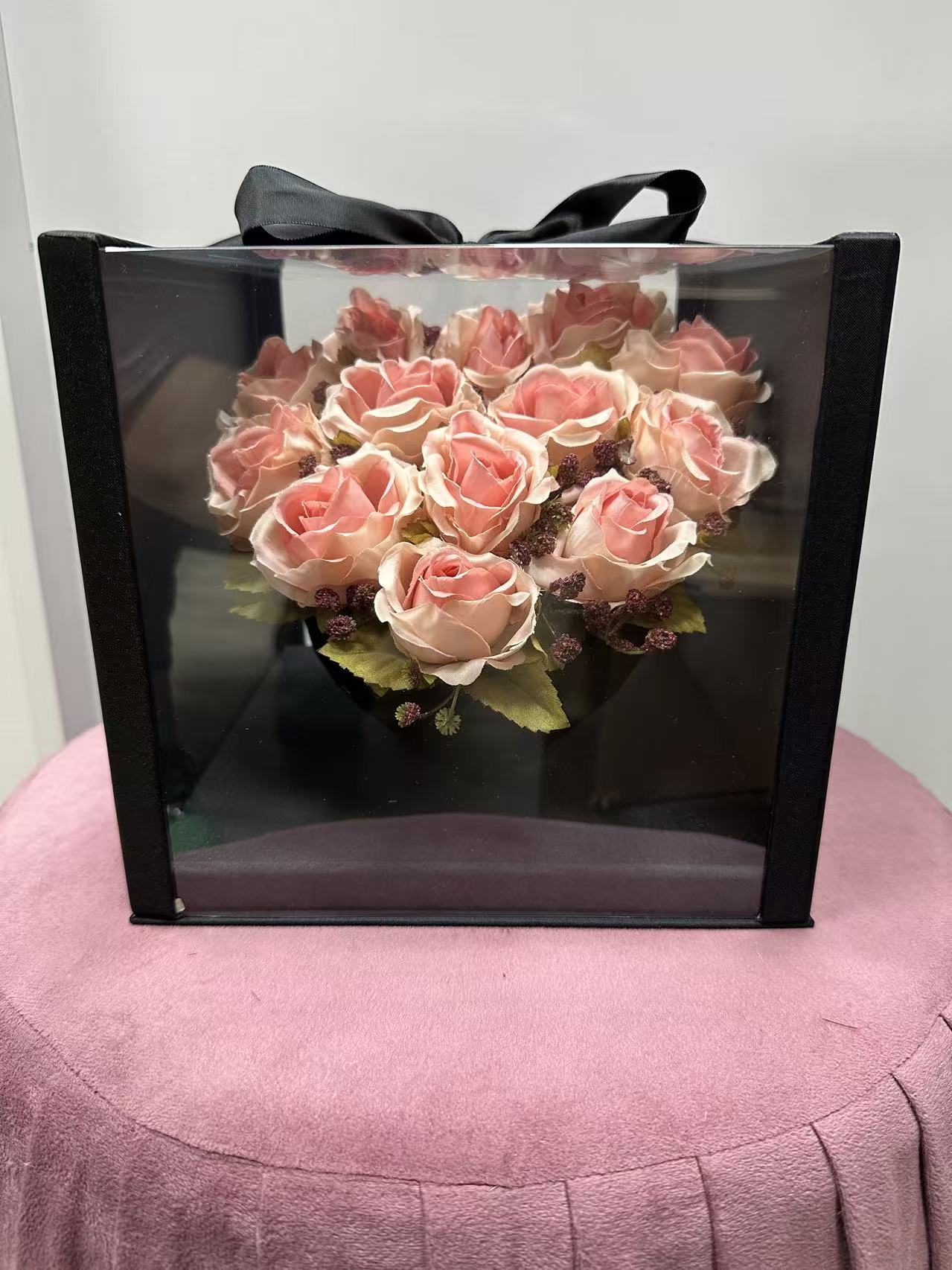 Аранжировка кутия със сърце