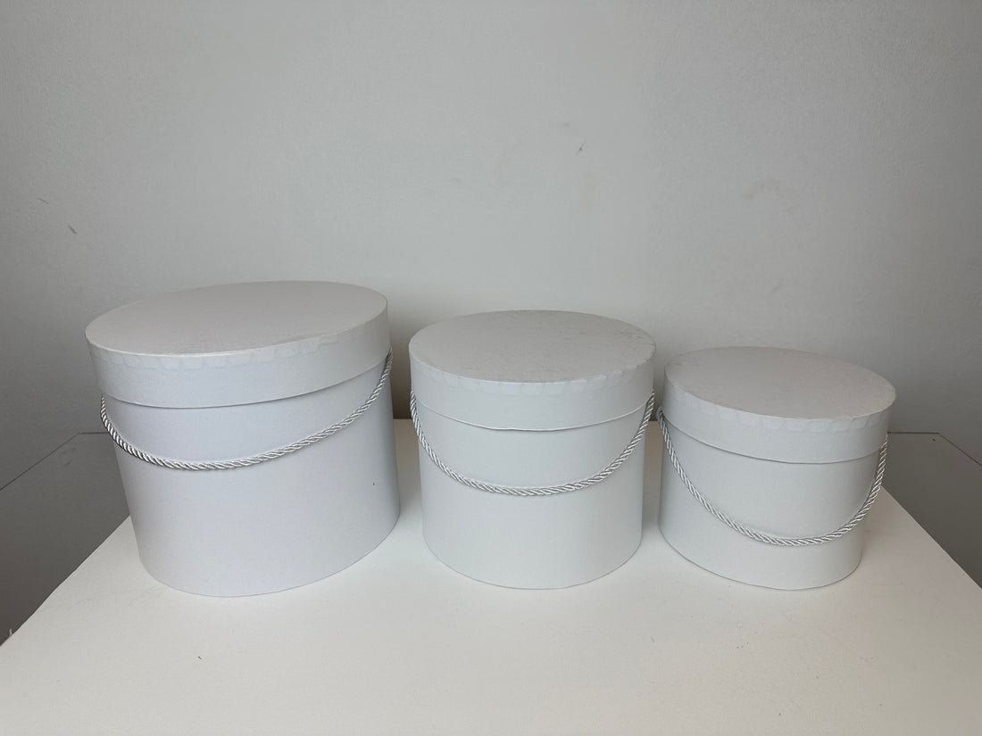 Подаръчни кутии комплект 3 бр. бяло